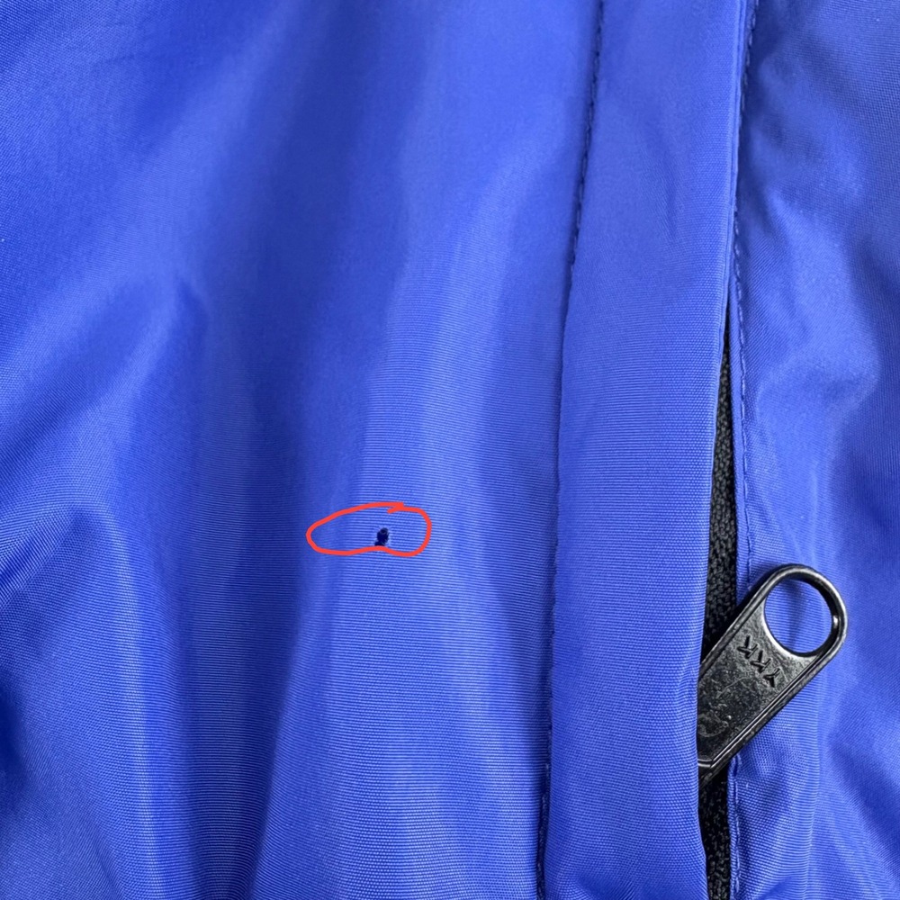 VNTG Columbia Duck Down Puffer Jacket Mens XL Blue Red Reversible Duck Down Coat - Picture 2 of 16